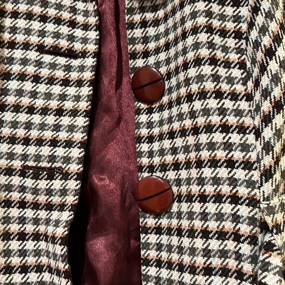 Guess Houndstooth Jacket with Belt - Picture 2 of 10